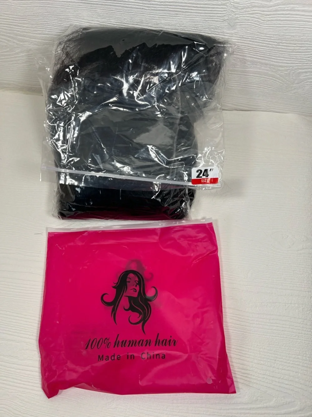 Natural Black Human Hair Kinky Straight V Part 24 Inch Wig